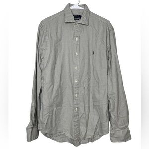 Polo Ralph Lauren houndstooth‎ slim fit button front shirt